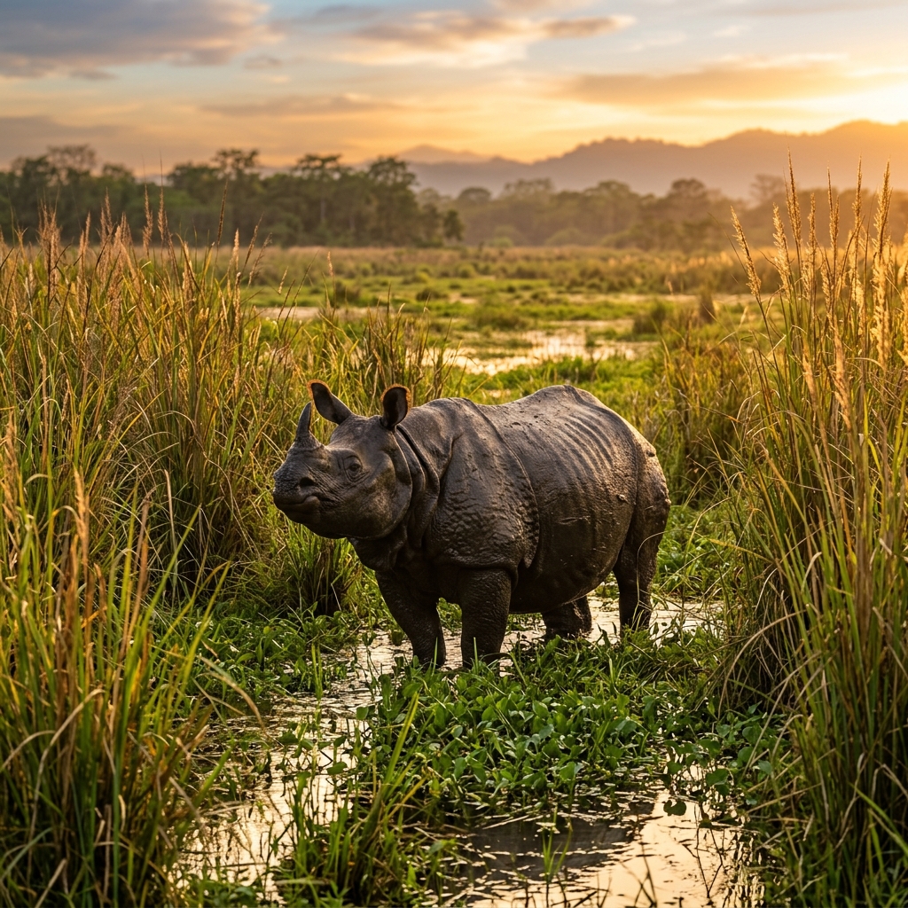 Travel scenery from Kaziranga